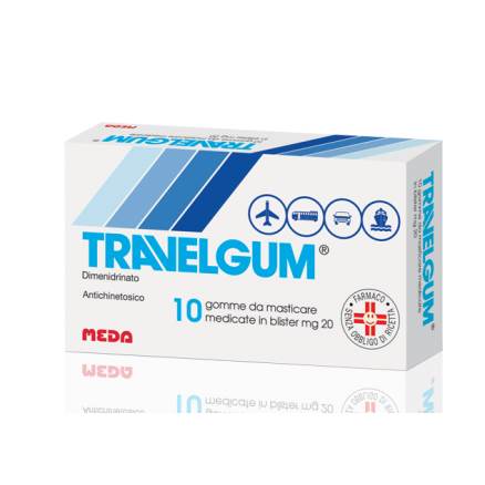 Travelgum 10 Gomme Masticabili 20 mg - Dolomiti e Natura