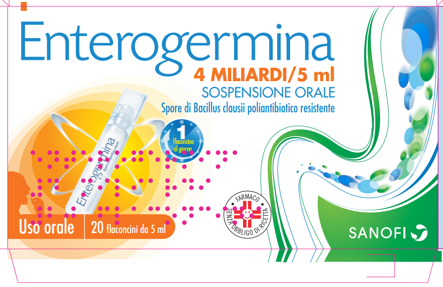 Enterogermina 4 Miliardi 20 Flaconi da 5 ml - Dolomiti e Natura