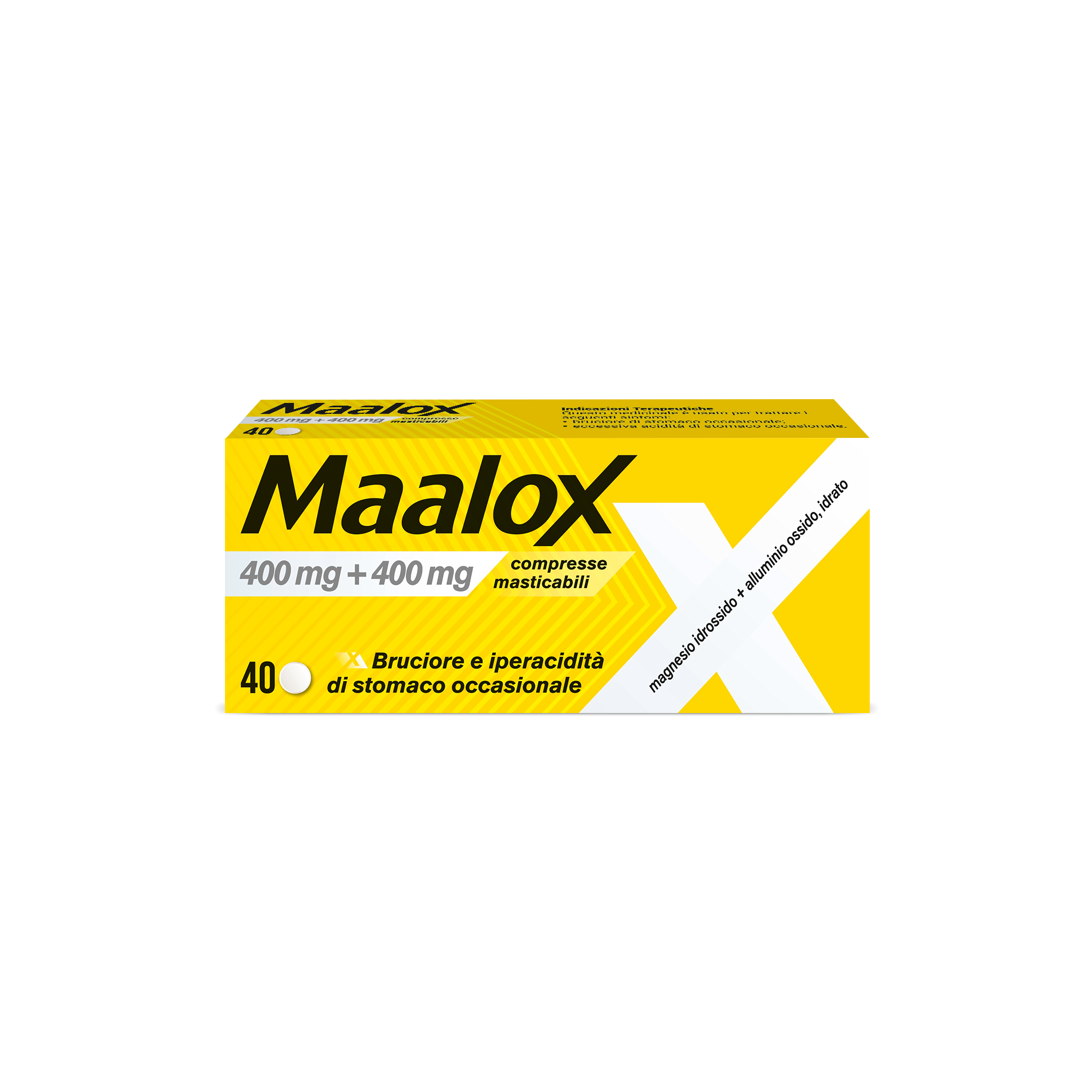 Maalox 40 Compresse Masticabili 400 mg + 400 mg - Dolomiti e Natura