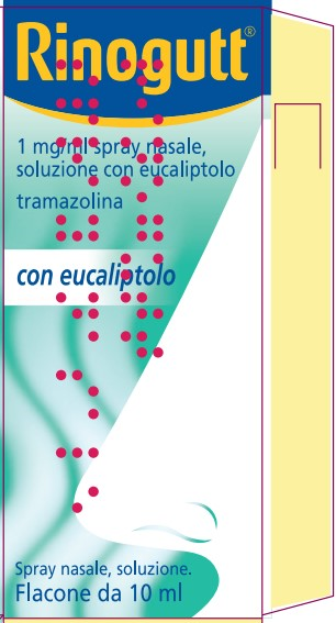 Rinogutt Spray Nasale Con Eucaliptolo 10 ml 1mg/ml - Dolomiti e Natura