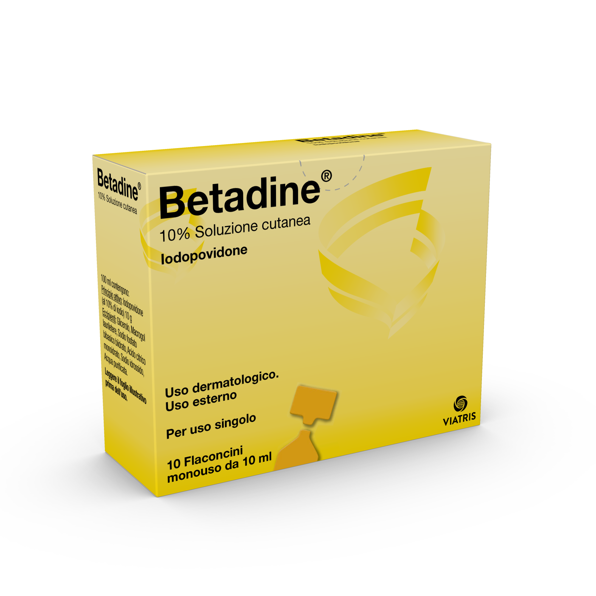 Betadine Soluzione Cutanea 10 Flaconcini Monouso 10 ml - Dolomiti e Natura