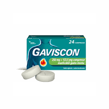 Gaviscon 250 + 133,5 mg 48 Compresse Masticabili Gusto Menta - Dolomiti e Natura