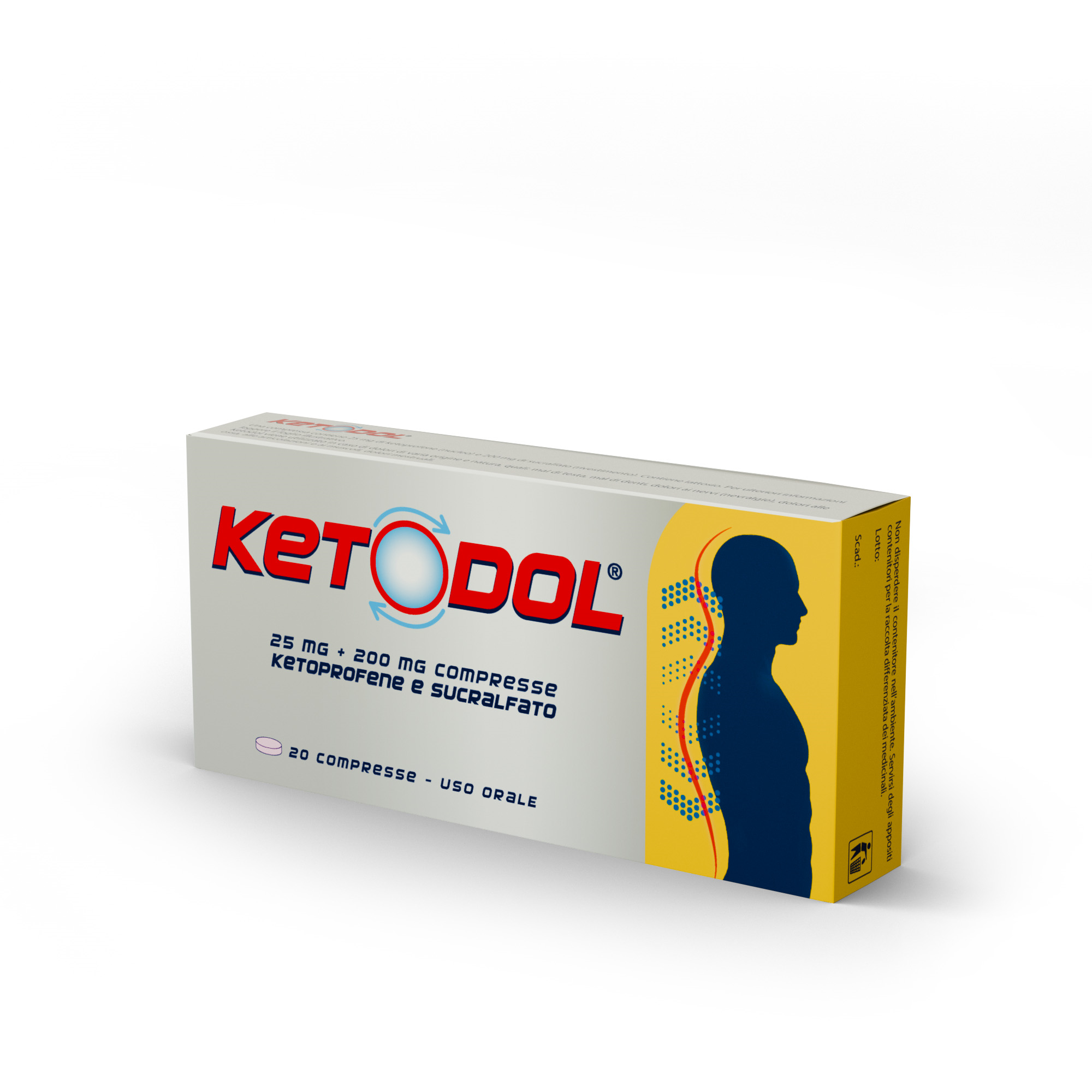 Ketodol 20 Compresse 25 mg + 200 mg RM - Dolomiti e Natura