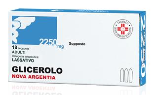 Glicerolo Adulti Nova Argentia 18 Supposte 2250 mg - Dolomiti e Natura