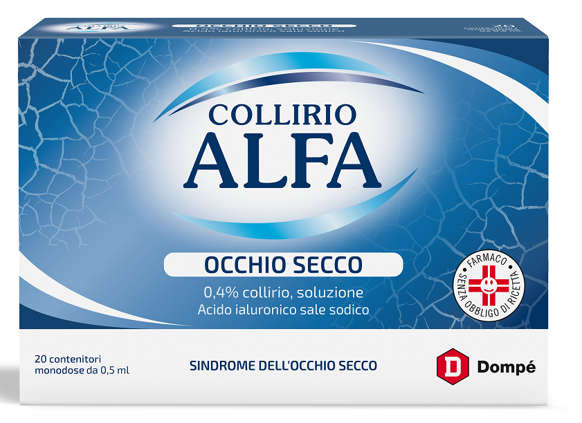 Collirio ALFA Occhio Secco 20 Contenitori Monodose da 0,5 ml - Dolomiti e Natura