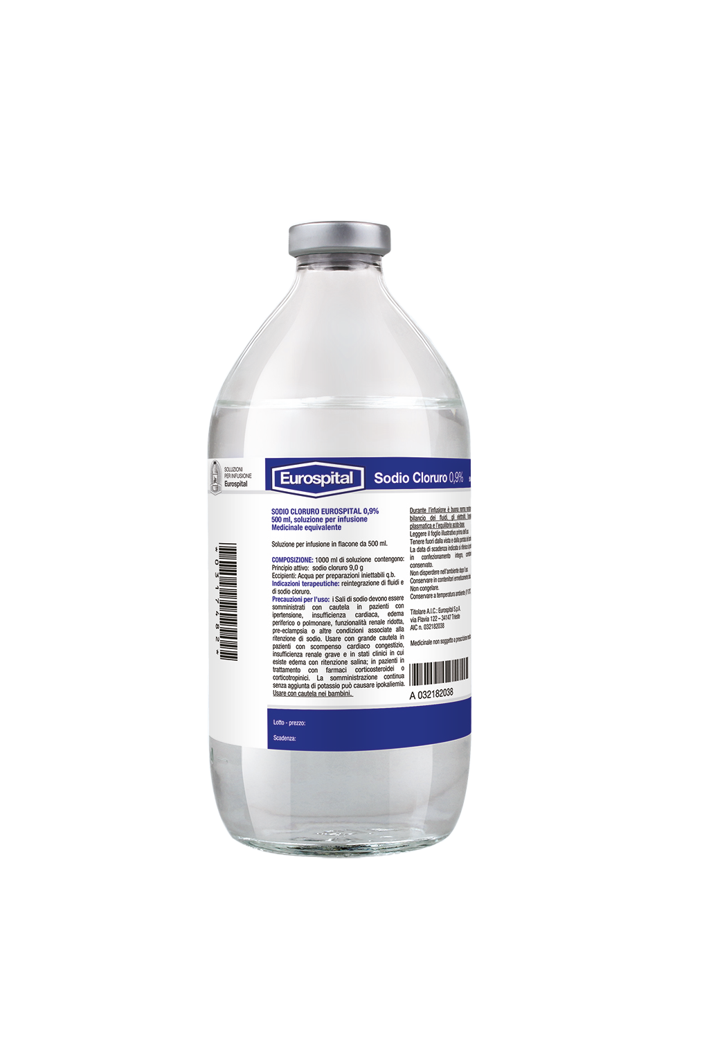 Eurospital Sodio Cloruro 0,9% 250 ml - Dolomiti e Natura