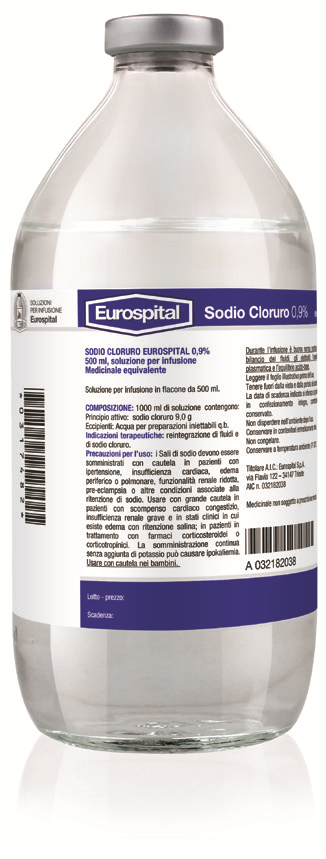 Eurospital Sodio Cloruro 0,9% 500 ml - Dolomiti e Natura