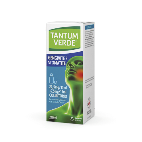 Tantum Verde Bocca Collutorio 240 ml 22,5 + 7,5 mg - Dolomiti e Natura