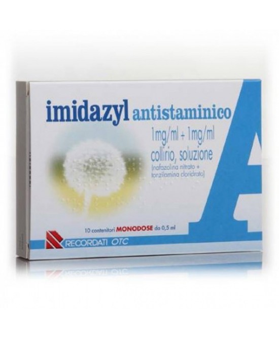 Imidazyl Antistaminico 1 mg/ml + 1 mg/ml Collirio 10 Flaconcini Monodose - Dolomiti e Natura