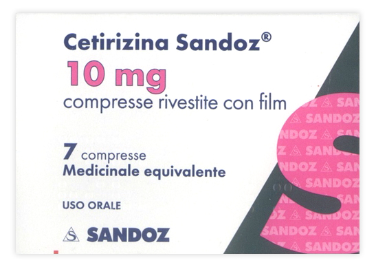 Cetirizina Sandoz 7 Compresse Rivestite 10 mg - Dolomiti e Natura