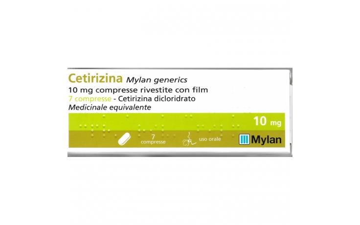 Cetirizina Mylan 7 Compresse Rivestite 10 mg - Dolomiti e Natura