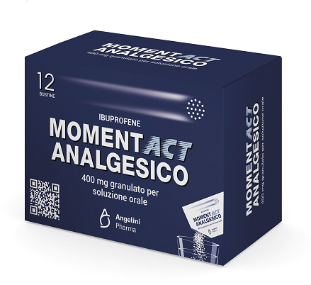 MomentAct Analgesico Granulato 12 Bustine 400 mg - Dolomiti e Natura