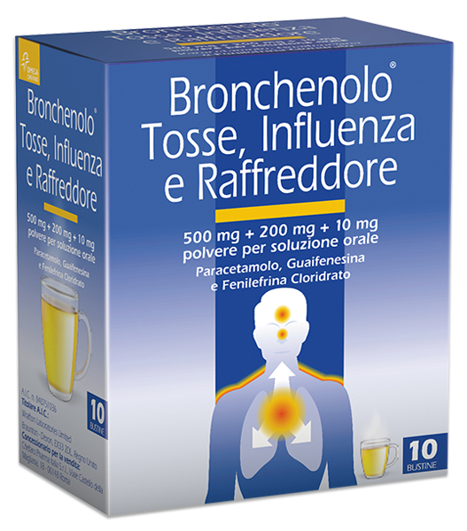 Bronchenolo Tosse Influenza e Raffreddore 10 Bustine - Dolomiti e Natura