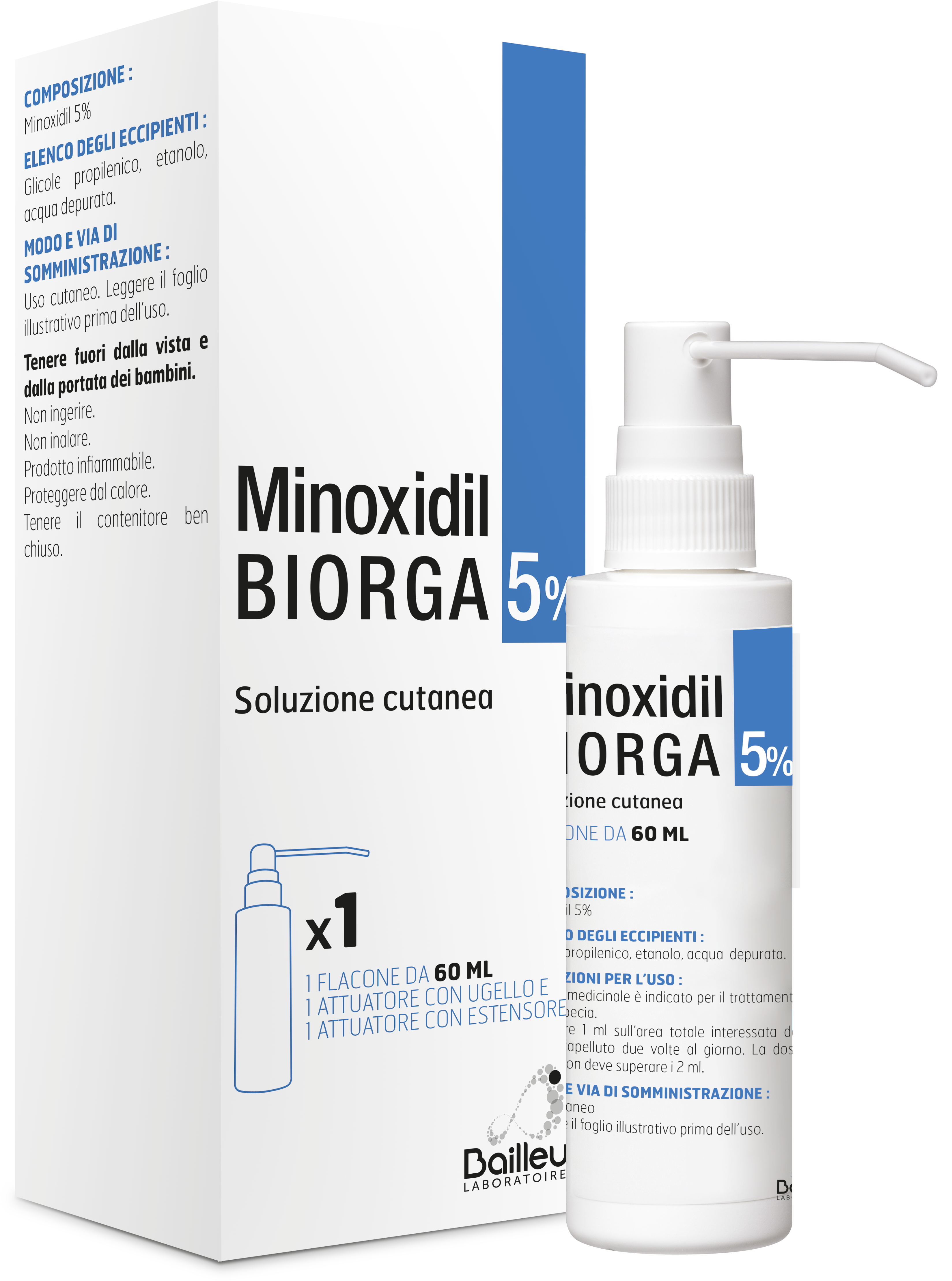 MINOXIDIL BIORGA*SOL CUT60ML5% - Dolomiti e Natura