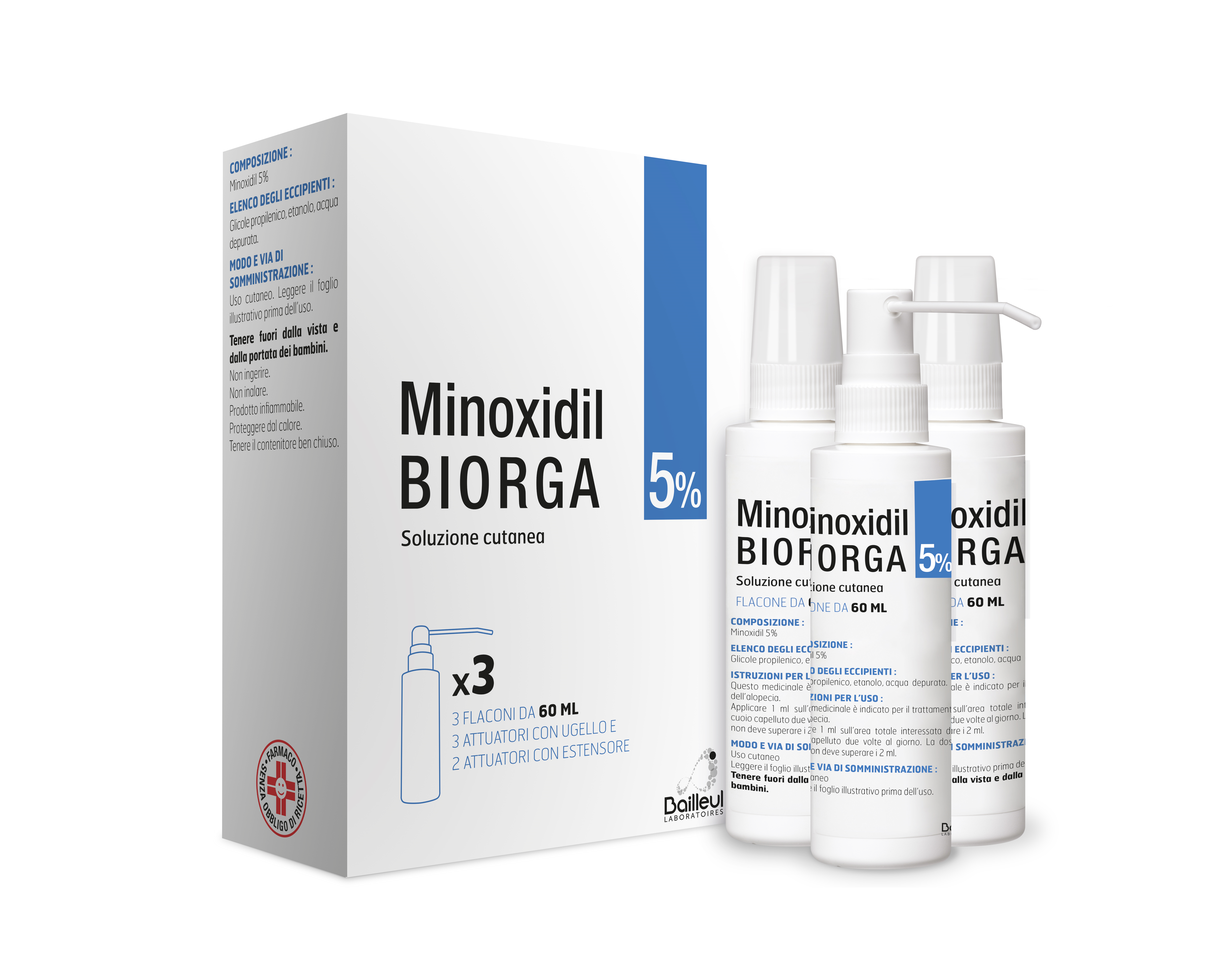 MINOXIDIL BIORGA*SOL CUT 3FL5% - Dolomiti e Natura