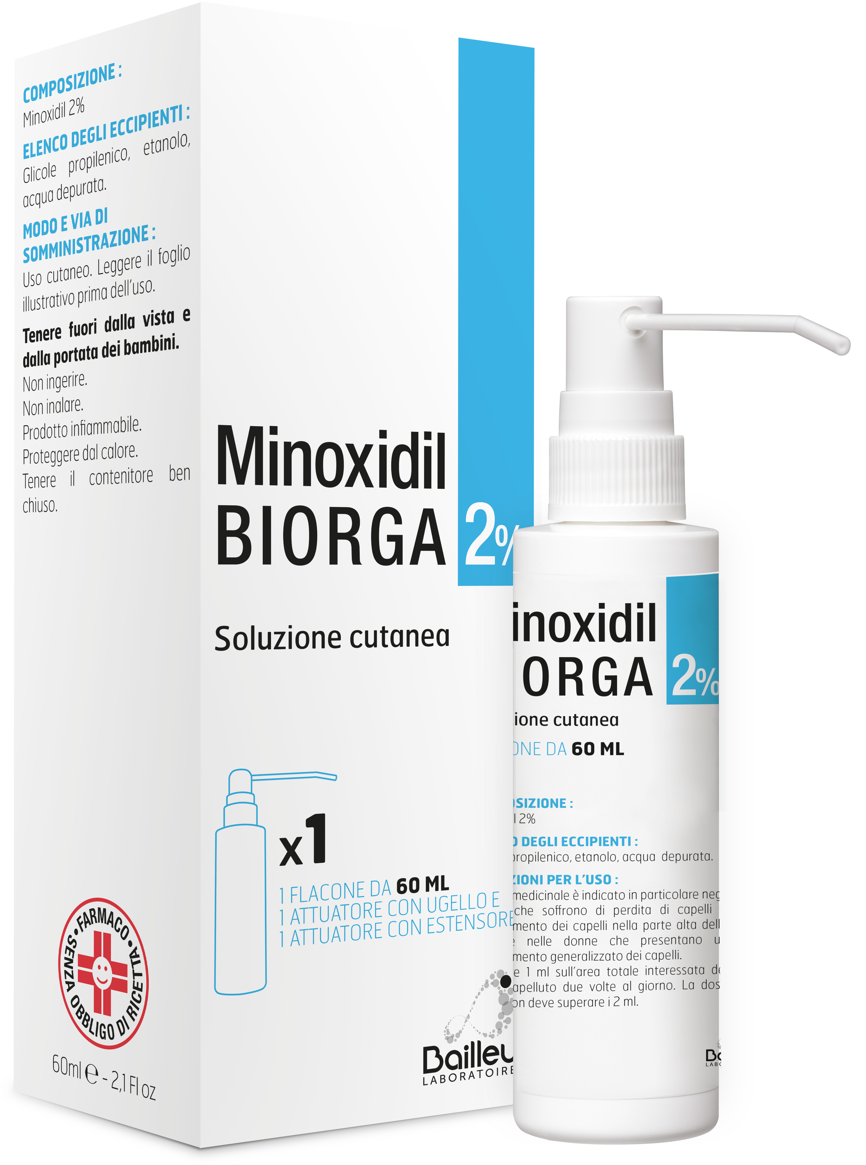 MINOXIDIL BIORGA*SOL CUT60ML2% - Dolomiti e Natura