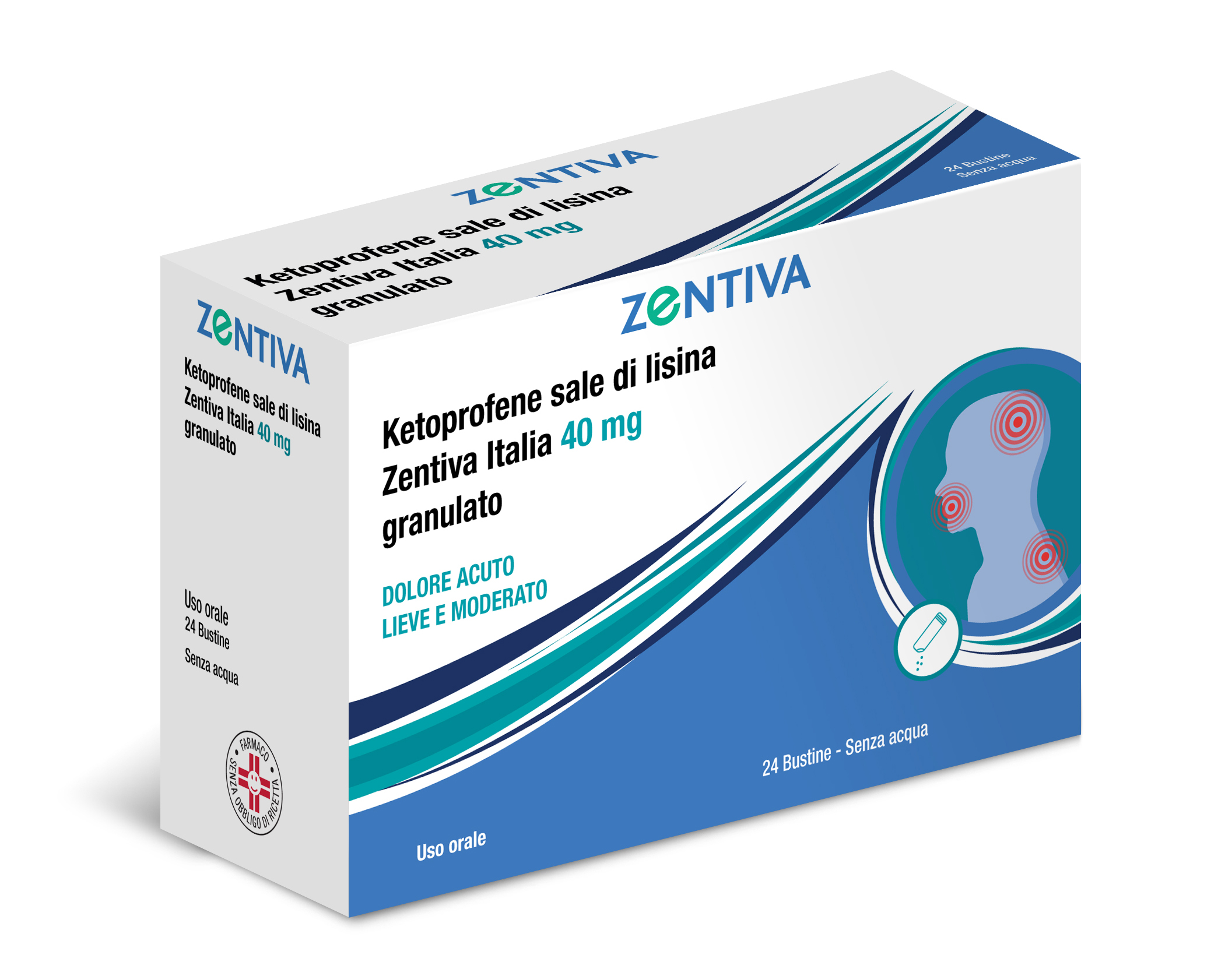 Zentiva Ketoprofene Lisina 40 mg Granulato 24 Bustine - Dolomiti e Natura