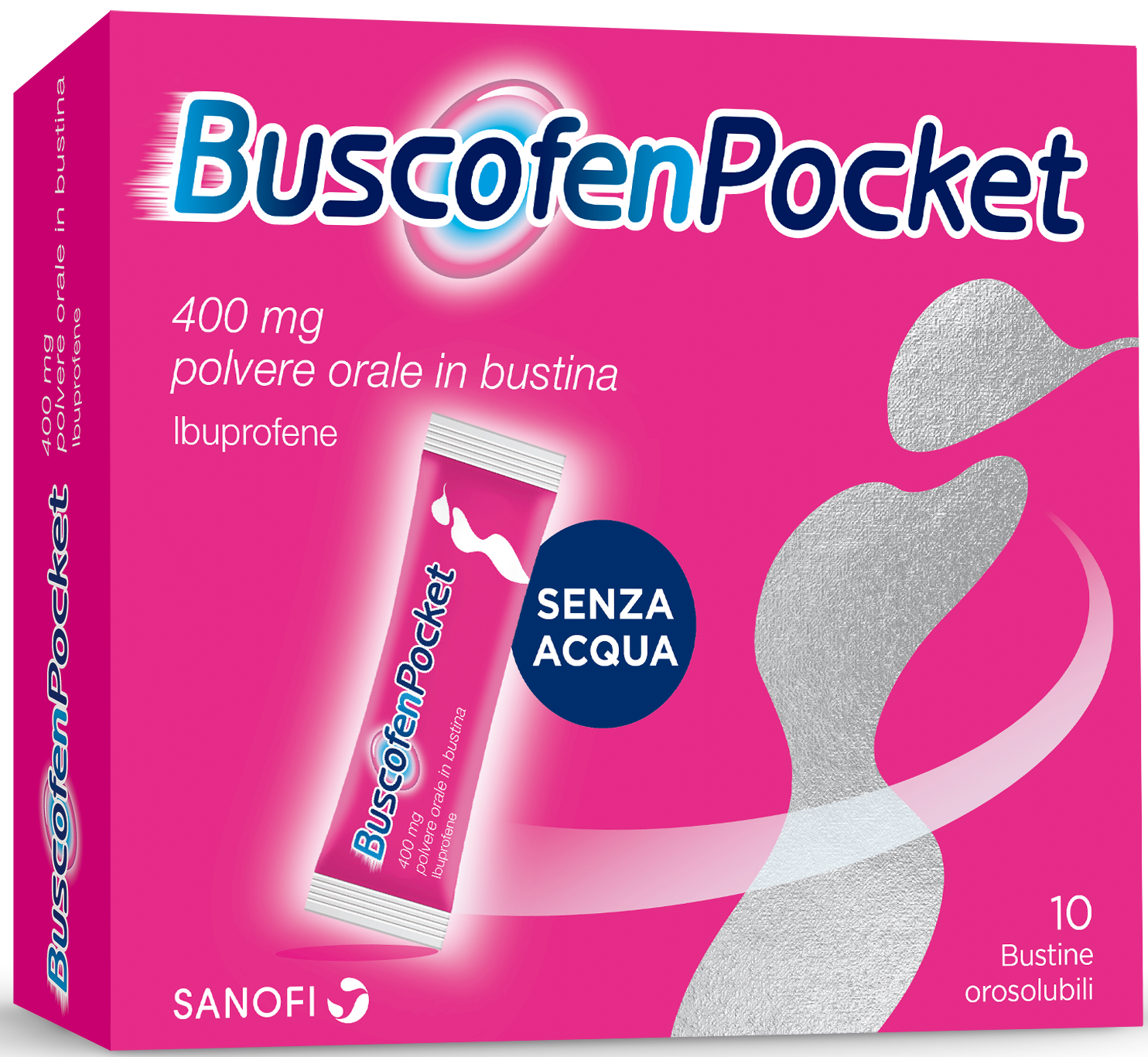 Buscofenpocket Orale Polvere 400 mg 10 Bustine - Dolomiti e Natura