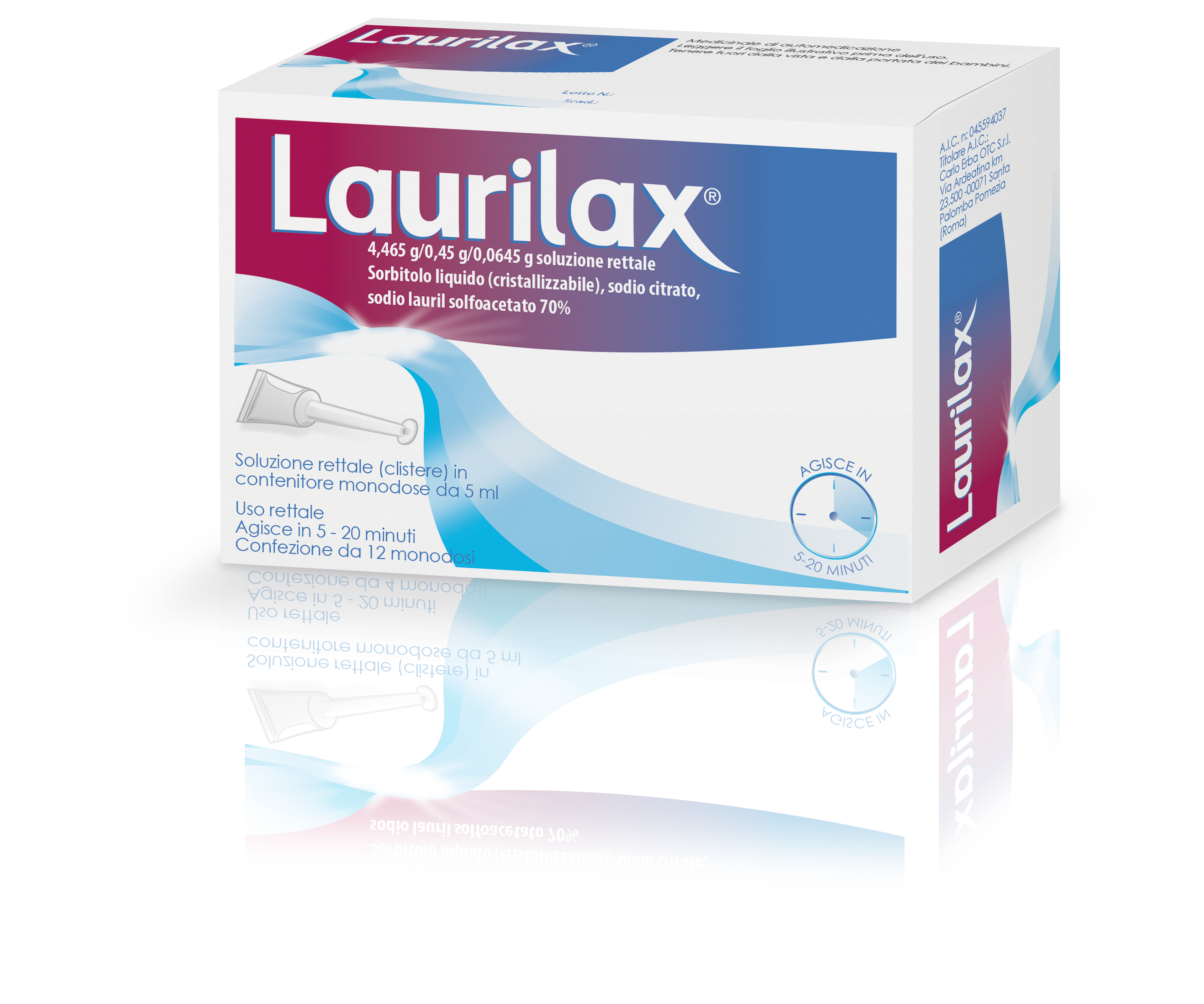 Laurilax Soluzione Rettale 12 Flaconi Monodose 5 ml - Dolomiti e Natura