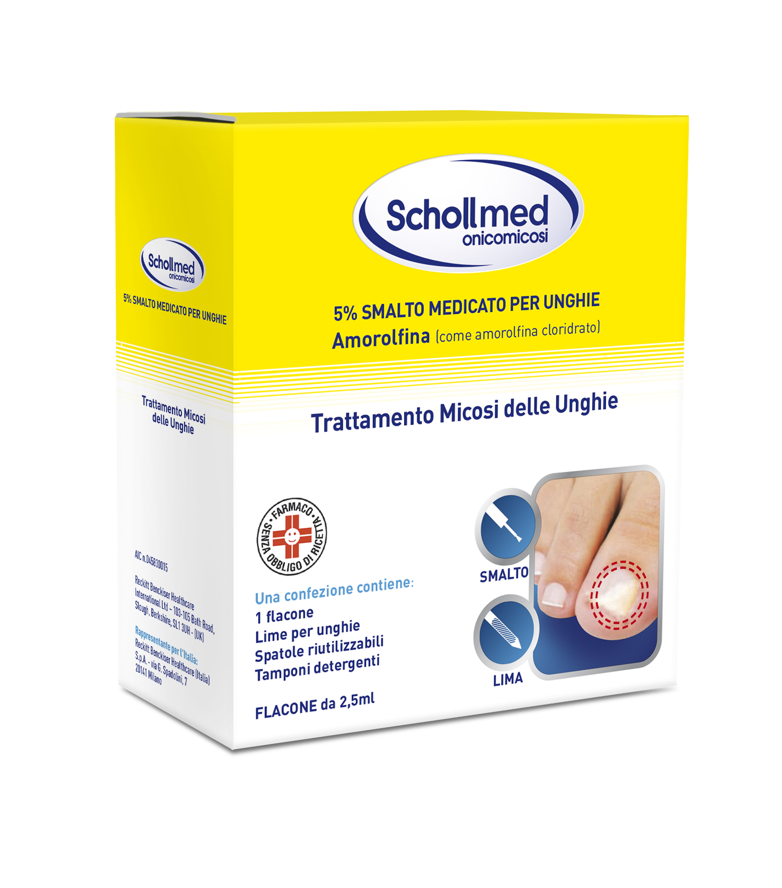 Schollmed Onicomicosi 5% Smalto Medicato Per Unghie 2,5 ml - Dolomiti e Natura