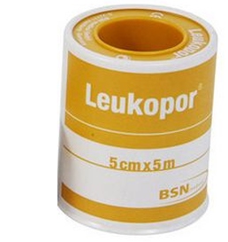 CEROTTO IN ROCCHETTO LEUKOPOR IPOALLERGENICO TESSUTO NON TESSUTO BIANCO 5X500 CM - Dolomiti e Natura