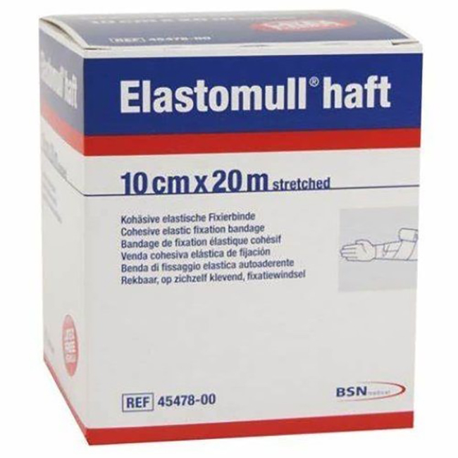BENDA ELASTICA AUTOADESIVA PER FISSAGGIO MEDICAZIONI ELASTOMULL HAFT LF ALTEZZA 10 CM LUNGHEZZA 20 M - Dolomiti e Natura