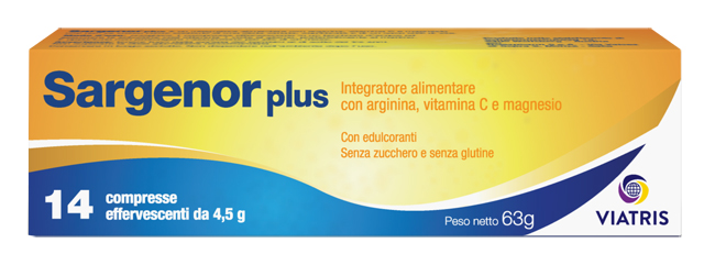 SARGENOR PLUS 14 COMPRESSE EFFERVESCENTI DA 4,5 G - Dolomiti e Natura