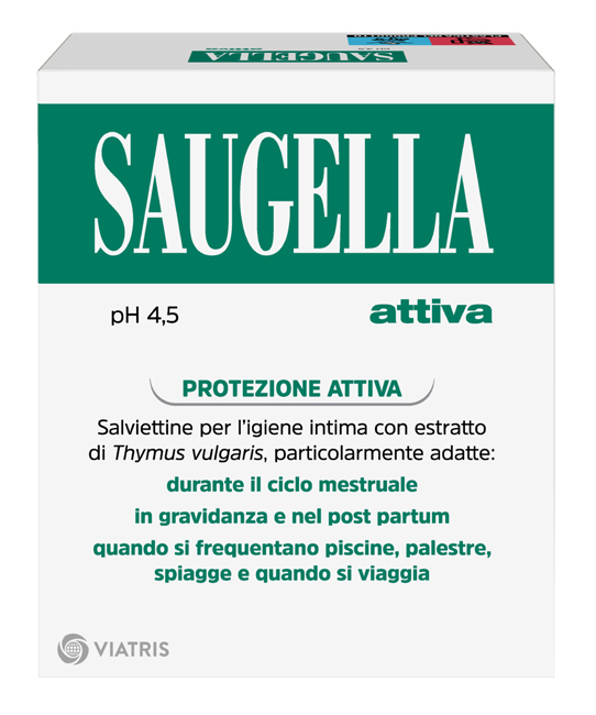 SAUGELLA ATTIVA SALVIETTINE DETERGENTI 10 BUSTINE - Dolomiti e Natura