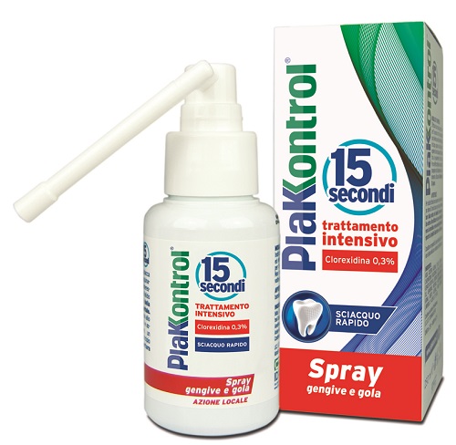 PLAKKONTROL 15 SECONDI COLLUTORIO SPRAY 50 ML - Dolomiti e Natura