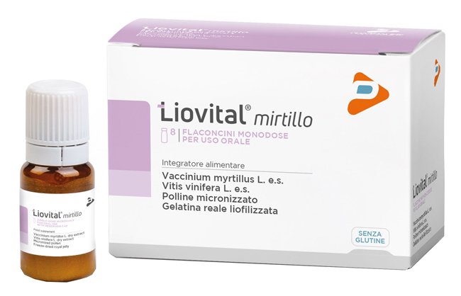 LIOVITAL MIRTILLO 8 FLACONCINI 10 ML - Dolomiti e Natura