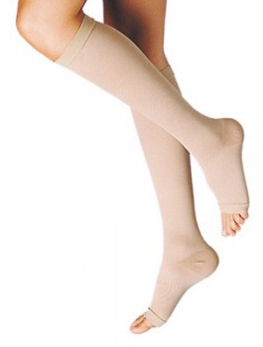 GAMBALETTO TERAPEUTICO DUALSAN A COMPRESSIONE DECRESCENTE KKL2 PUNTA APERTA BEIGE UNISEX 3 1 PAIO - Dolomiti e Natura