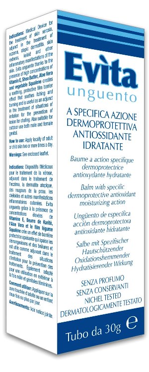 EVITA UNGUENTO A SPECIFICA AZIONE DERMOPROTETTIVA ANTIOSSIDANTE IDRATANTE 30 ML - Dolomiti e Natura