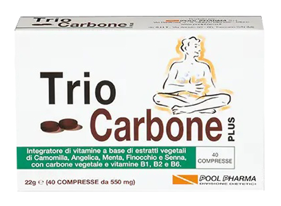 Trio Carbone Plus 40 Compresse - Dolomiti e Natura