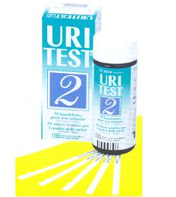 STRISCIA REATTIVA URITEST 2 PER RICERCA DI NITRITI E LEUCOCITI NELLE URINE 10 PEZZI CODICE ARTICOLO 2010 - Dolomiti e Natura