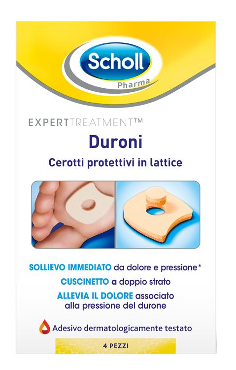 CEROTTO PROTETTIVO PER DURONI SCHOLL IN LATTICE 4 PEZZI - Dolomiti e Natura