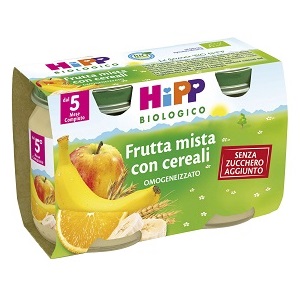 HIPP BIO HIPP BIO OMOGENEIZZATO FRUTTA MISTA CON CEREALI 2X125 G - Dolomiti e Natura