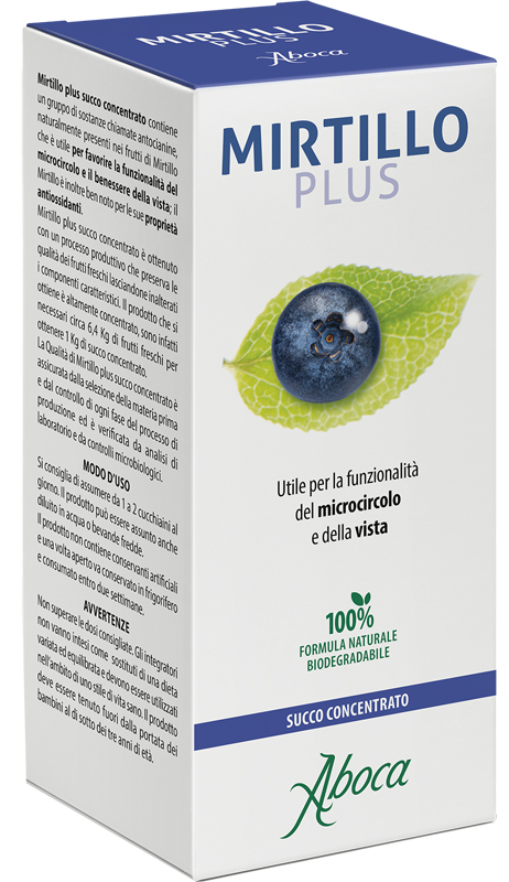MIRTILLO PLUS SUCCO CONCENTRATO 100 ML - Dolomiti e Natura
