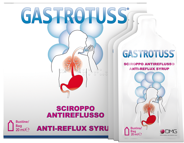 SCIROPPO ANTIREFLUSSO GASTROTUSS 25 BUSTINE MONODOSE 20 ML - Dolomiti e Natura