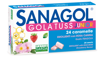 SANAGOL GOLA TUSS JUNIOR FRAGOLA 24 CARAMELLE - Dolomiti e Natura