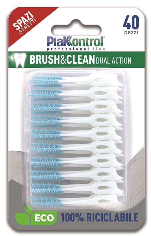 PLAKKONTROL BRUSH & CLEAN SCOVOLINI SPAZI STRETTI 40 PEZZI - Dolomiti e Natura