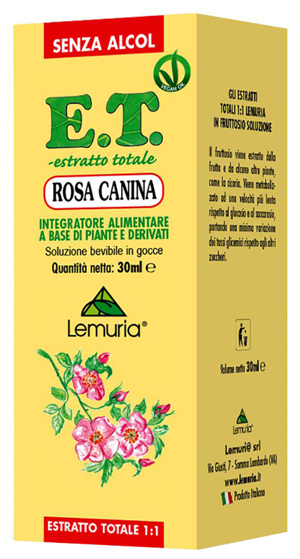 ET ESTRATTO TOTALE ROSA CANINA 30 ML SENZA ALCOL - Dolomiti e Natura