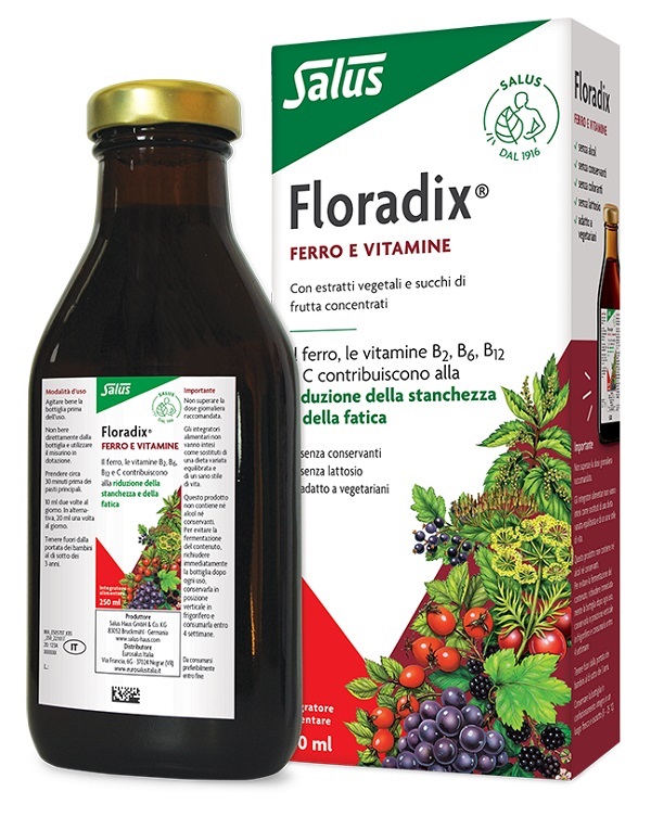 FLORADIX FERRO E VITAMINE 250 ML - Dolomiti e Natura