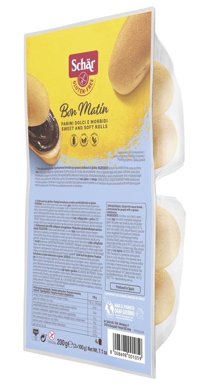 SCHAR BON MATIN PANINI DOLCI E MORBIDI SENZA LATTOSIO 2 PEZZI DA 100 G - Dolomiti e Natura