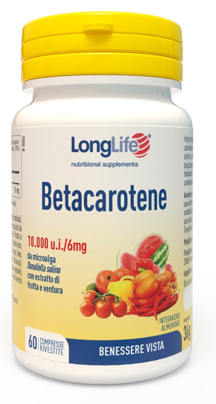 LONGLIFE BETACAROTENE 60 COMPRESSE - Dolomiti e Natura
