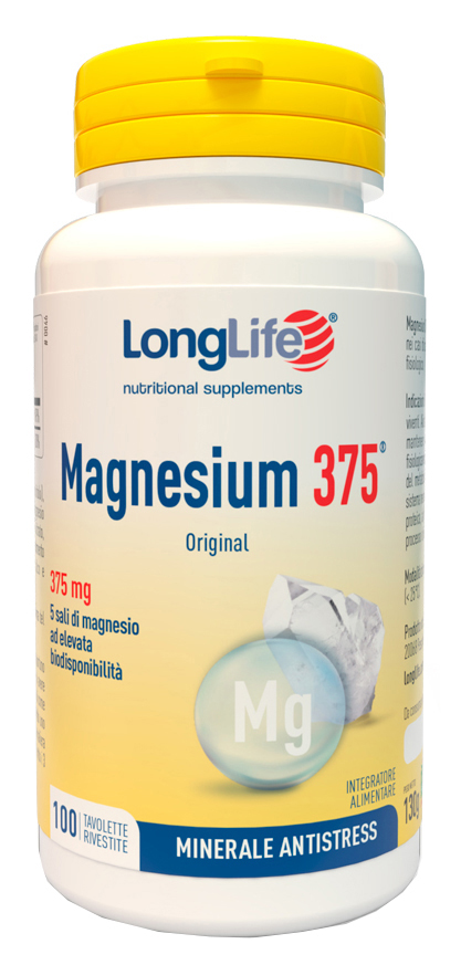 LONGLIFE MAGNESIUM 375 ORIGINAL 375 MG 100 TAVOLETTE - Dolomiti e Natura