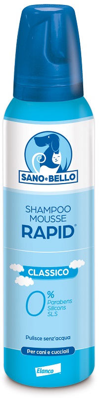 SANO E BELLO SHAMPOO MOUSSE RAPID CLASSICO FLACONE 300 ML PER LAVAGGIO SENZ'ACQUA - Dolomiti e Natura