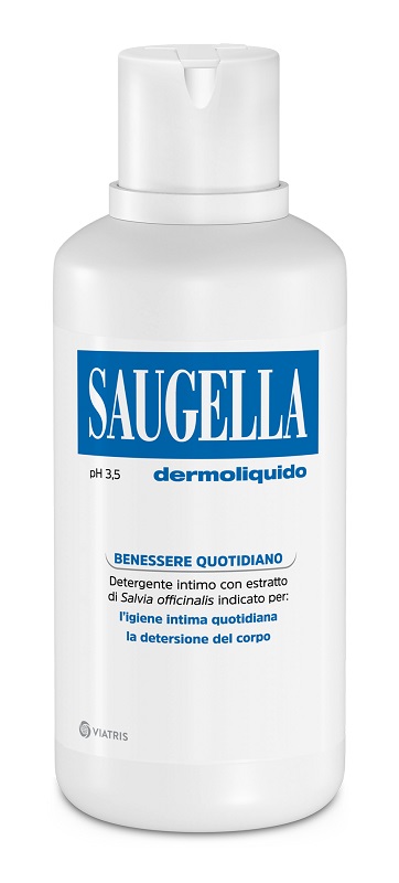 SAUGELLA DERMOLIQUIDO PH 3,5 DETERGENTE INTIMO BENESSERE QUOTIDIANO 500 ML - Dolomiti e Natura