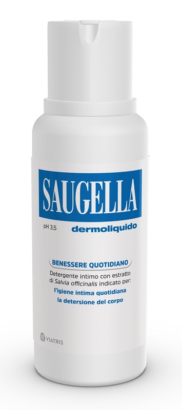 SAUGELLA DERMOLIQUIDO PH 3,5 DETERGENTE INTIMO BENESSERE QUOTIDIANO 750 ML - Dolomiti e Natura