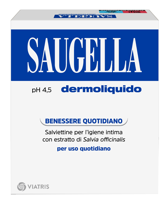 SAUGELLA DERMOLIQUIDO PH 4,5 SALVIETTINE IGIENE INTIMA BENESSERE QUOTIDIANO 10 PEZZI - Dolomiti e Natura