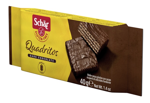 SCHAR QUADRITOS WAFER CON CACAO RICOPERTI DI CIOCCOLATO FONDENTE 40 G - Dolomiti e Natura